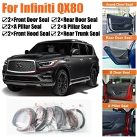 brand new car door seal kit soundproof rubber weather draft seal strip wind noise reduction fit for infiniti qx80