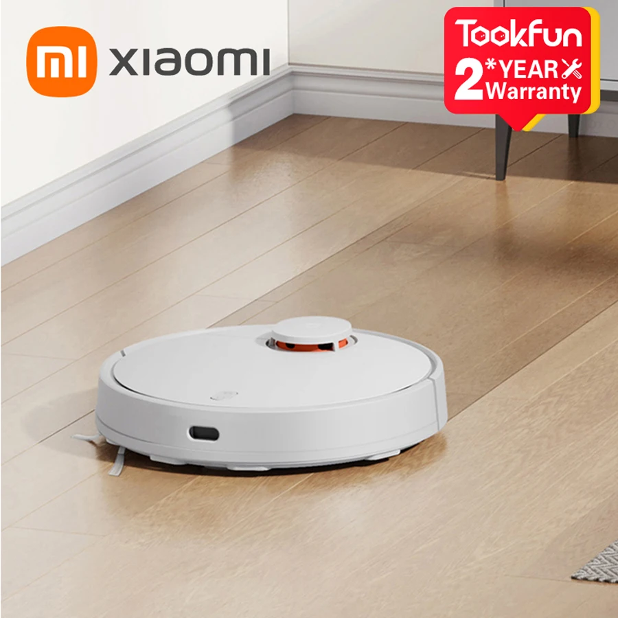 Новый робот-пылесос XIAOMI MIJIA 3C, уборщик, умная бытовая техника, LDS, лазерная навигация, всасывание 4000PA, циклонное всасывание - Xiaomi