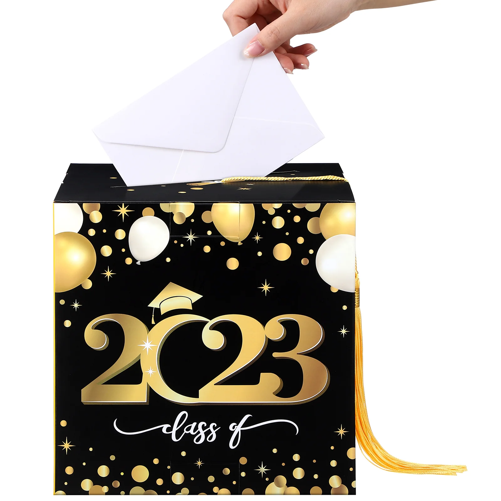 

Cash Box Grad Decorations 2023 Holder College Graduation Party Favors Supplies Paper