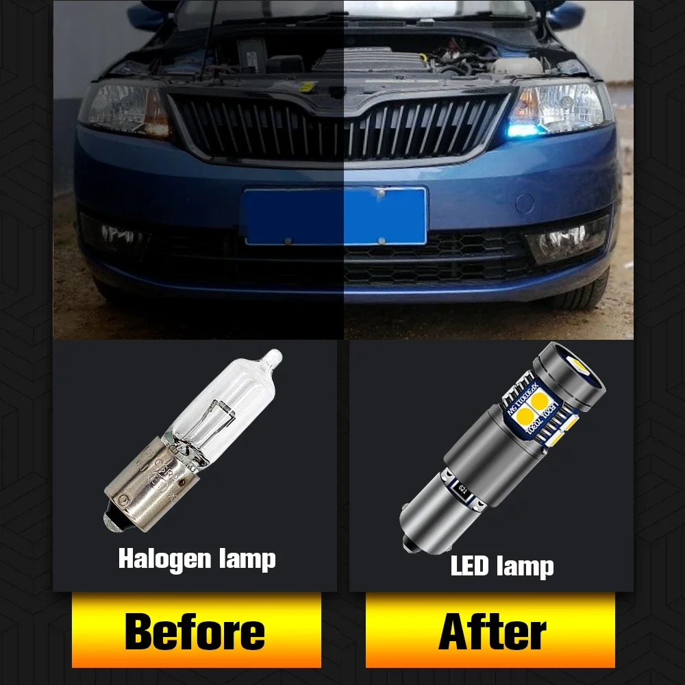Фото Светодиод 클리어 коммерческие 라이트 H6W BAX9S 64132 Canbus, BMW F20 F21 F23 F22 F87 F30 F80 F34 F31 X5 E53 메르세데스 embali츠 C208 W210 S210, 2 미 №3
