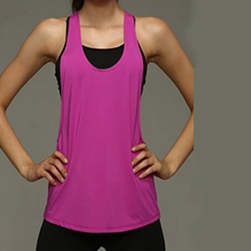 

2023 Yoga Shirt Women Gym Shirt Quick Dry Sports Shirts Cross Back Gym Top Women's Fitness Shirt Sleeveless Top Yoga Vest