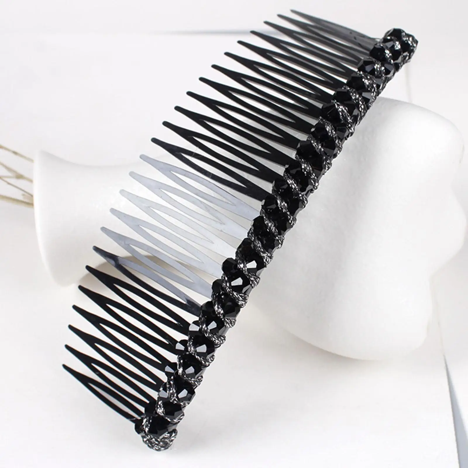 

5 Pieces Rhinestone Hair Clip Comb Decorative Jewelry with 24 Teeth Accessories Headpiece Side Hair Combs for Girls Women Bridal