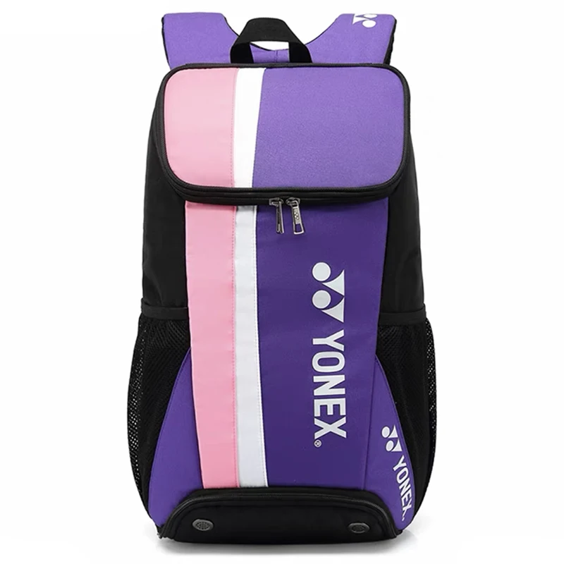 YONEX Ergonomic Design Badminton Racquet Sports Backpack With Shoes Compartment For 3 Badminton Rackets S Shape Belts For Women