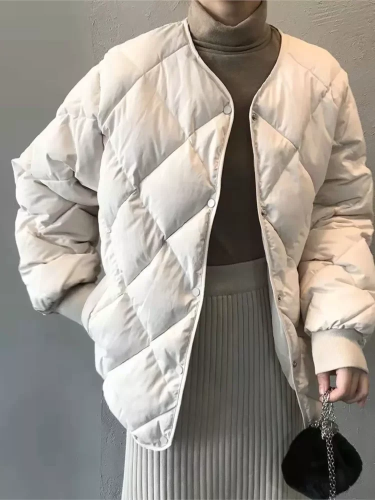 

Куртка женская стеганая зимняя, Модный жакет в клетку с рисунком алмазной решетки, восстанавливающий стиль, легкая в отдыхе