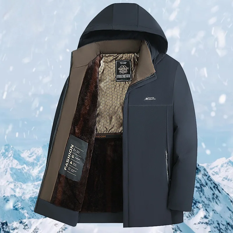 Осенне-зимняя куртка Woodpecker на хлопковой подкладке мужская утолщенная теплая для