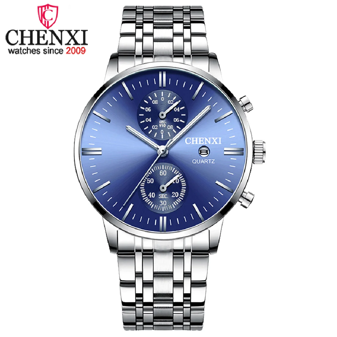 

CHENXI Quartz Watches For Men Multifunction Luminous Analog Wrist Watch Waterproof Chronograph Fashion Date Relogio Masculino