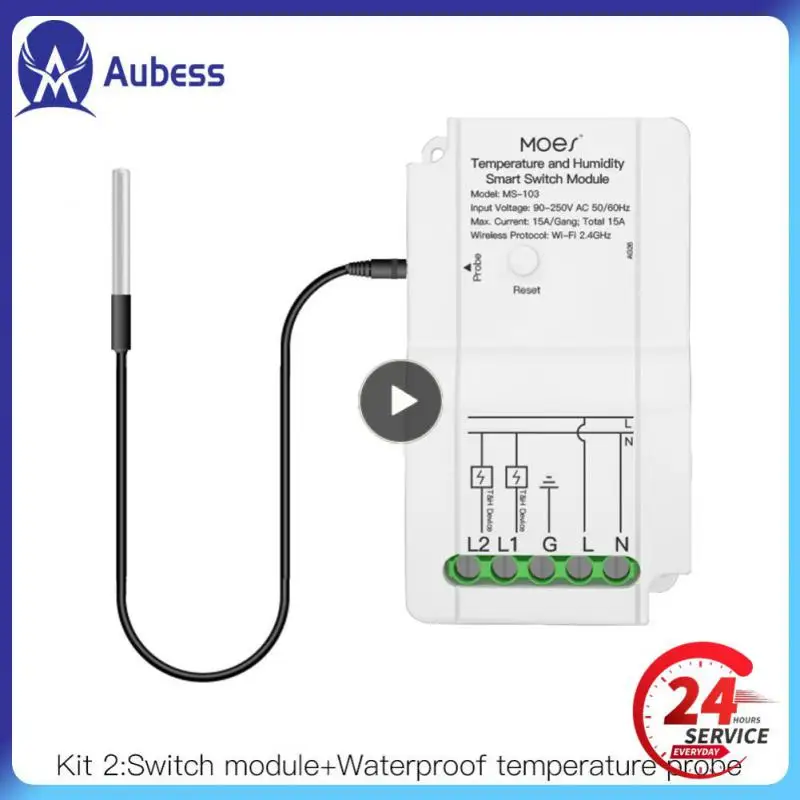 

Switch Module Multifunctional Compatible With App Tuya Wifi Smart Temperature Humidity Tuya Smart Sensor Wide Compatibility