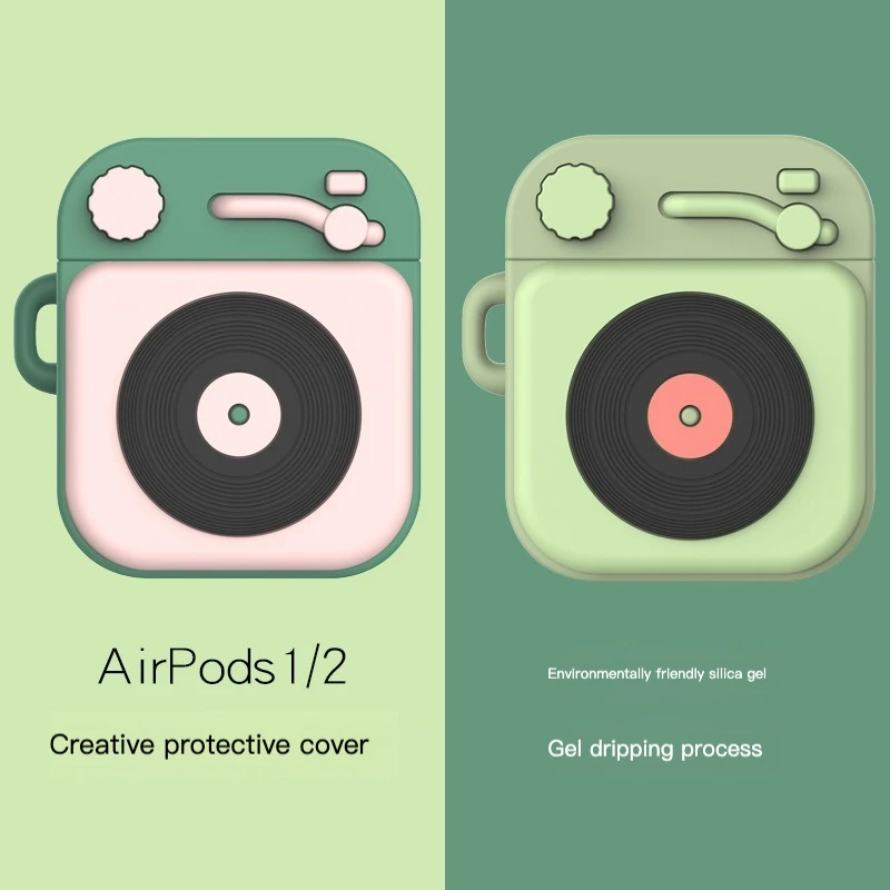 

Suitable for Apple AirPods Protective Case AirPods1 2 Generation Radio Silicone Cover Soft