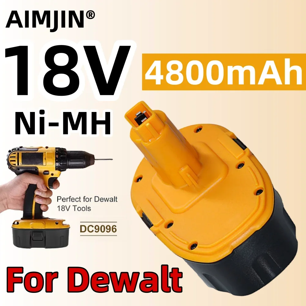 Для Dewalt 18 В 4800 мАч Ni-MH аккумулятор DC9096 DE9039 DE9096 DE9098 DE9503 DC212 DC330 сменный для