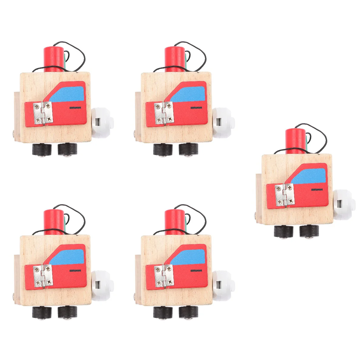 

5pcs Wooden Sensory Board Toddlers Fidget Toddler Busy Board Montessori Busy Board