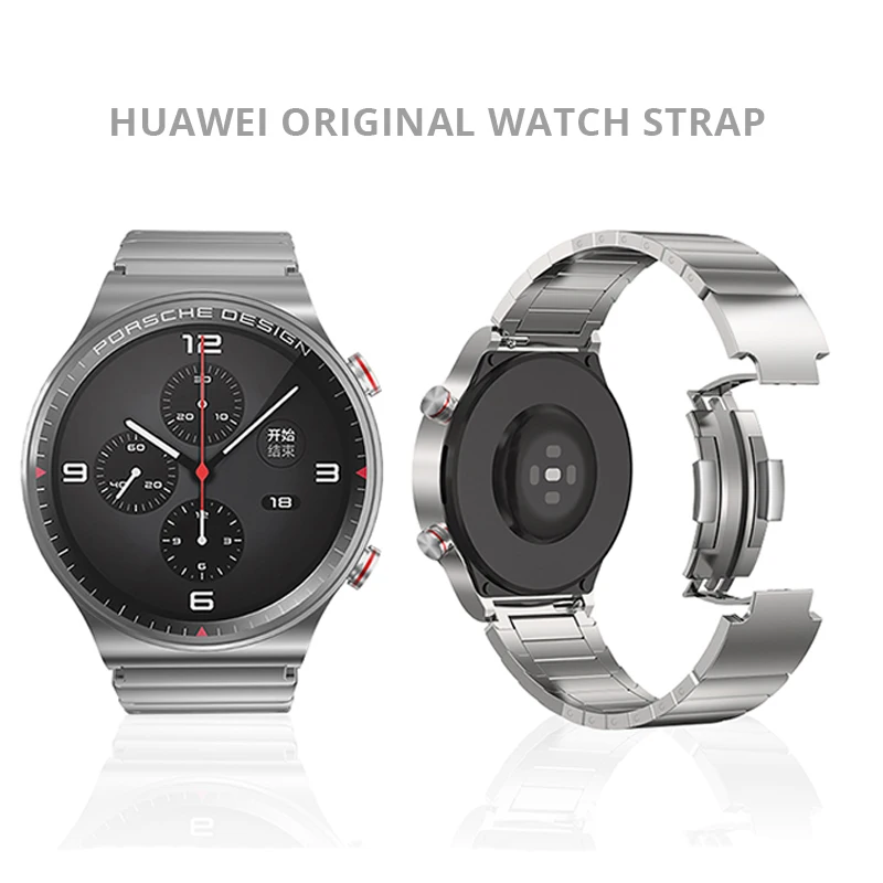 

Оригинальный металлический ремешок Porsche Для Huawei Gt2 Pro, официальный браслет из нержавеющей стали для Huawei Gt2 Pro Gt2e Gt2 46 мм, ремешок для часов 22 мм
