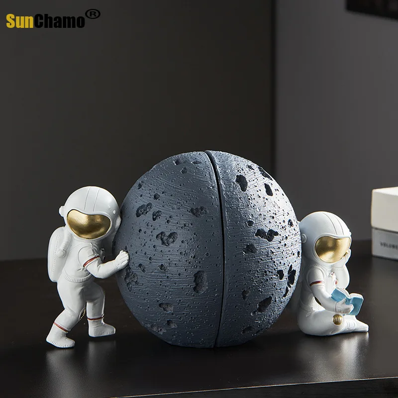 

Sunchamo Nieuwe Creative Astronaut Boek Scholieren Stand Metalen Boekensteunen Houder Bureau Staat Voor School Briefpapier Gifts