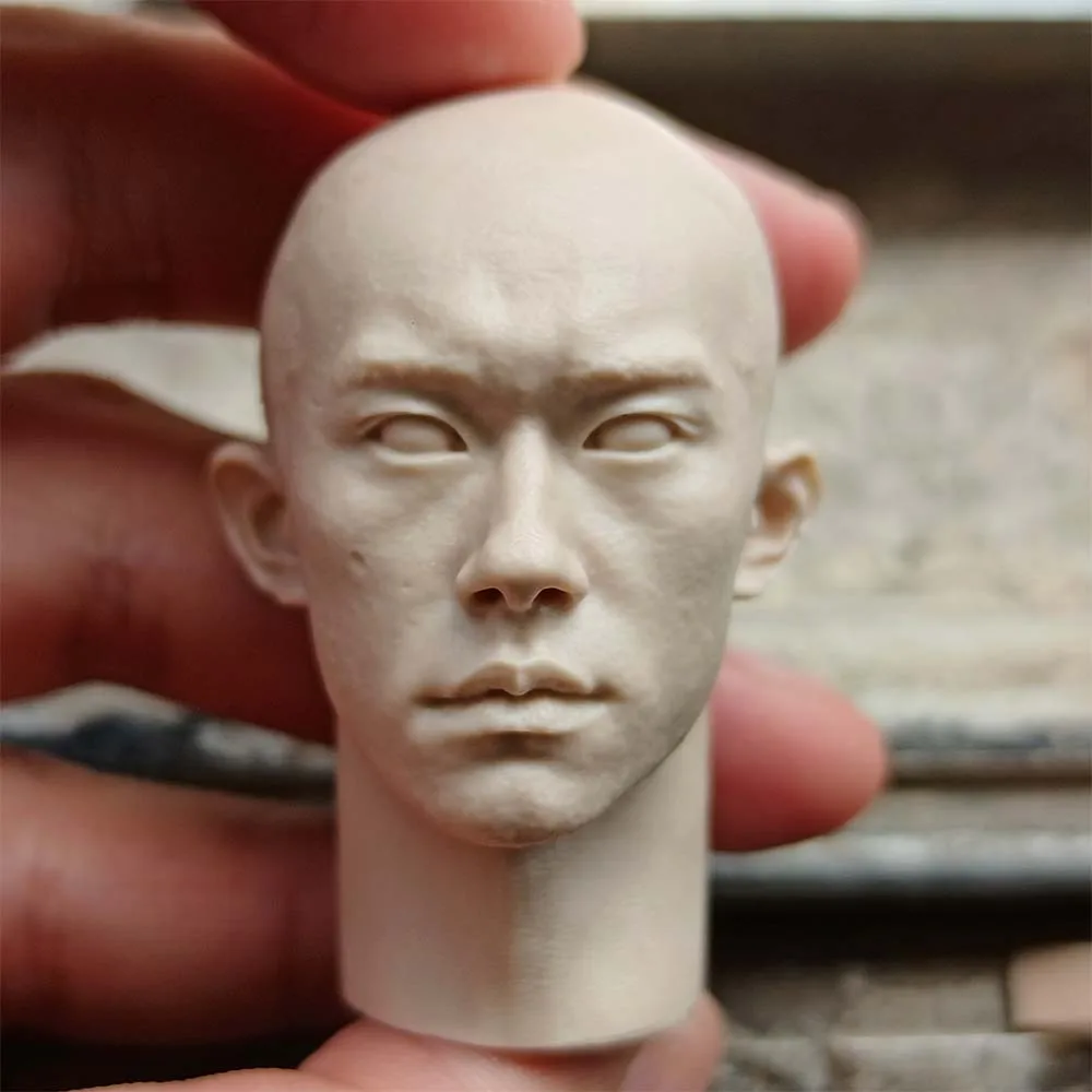 

1/6 Scale Young Boy Jackson Yee Unpainted Head Model Sculpt for 12''Figures DIY Accessories
