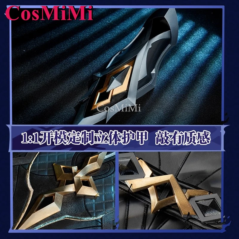 CosMiMi Game Genshin Impact Il Capitano Косплей Костюм Fatui Модная красивая униформа Карнавальная