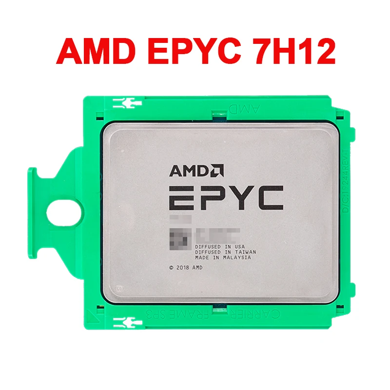 

AMD EPYC 7H12 CPU Server Processor 2.6GHz Up to 3.3GHz 64 Cores 128 Threads TDP 280W SP3 Processors PCIe 4.0 x128 DDR4