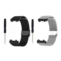 metal band compatible for amazfitt rex 2 stainless steel bracelet watch loop adjustable wristband smart watch mesh strap