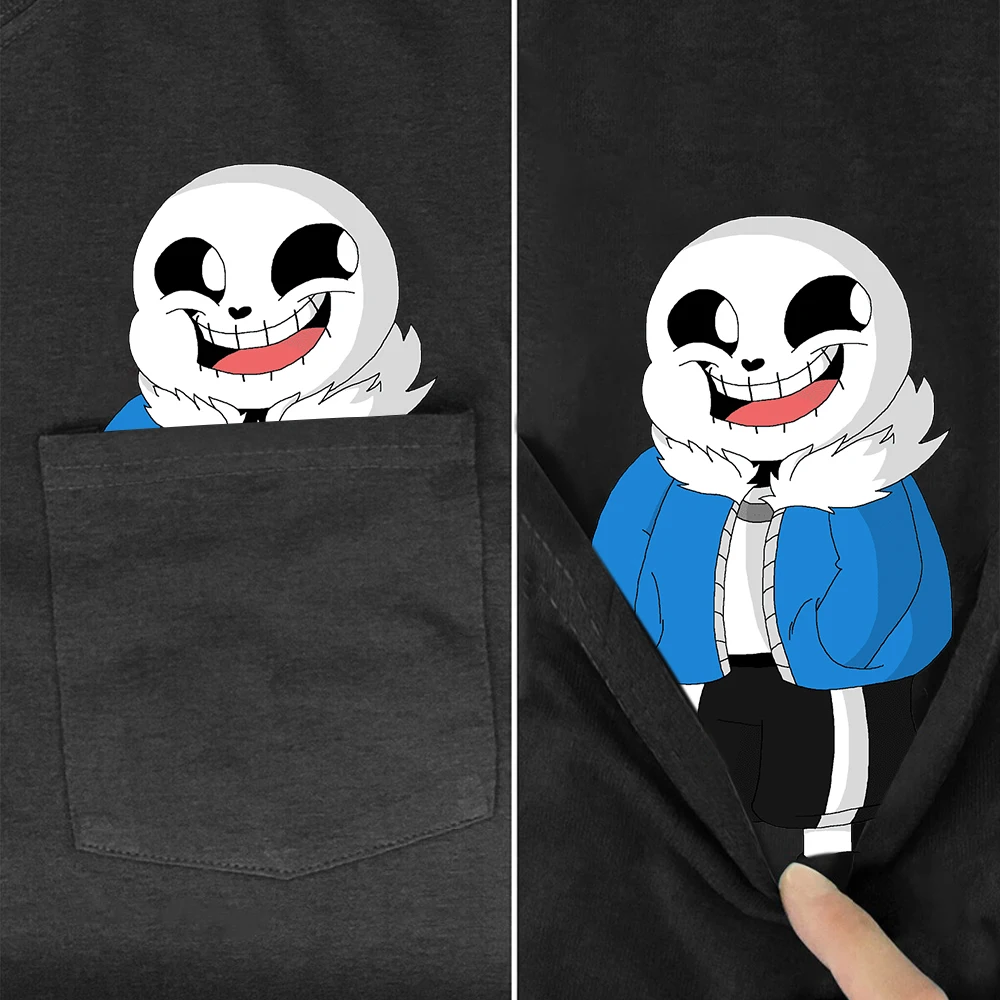 

CLOOCL Fashion Animal Cotton T-Shirt Summer Chest Pocket Undertale 3D Printed Tee Shirt Men Women Funny Pure Cotton Tops