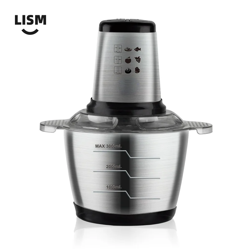 household meat grinder electric cooking machine 3L food processors Blender Food crusher Knife chopper home appliance