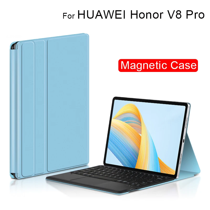 

Чехол с магнитной клавиатурой для HUAWEI Honor V8 Pro 12,1, Обложка V8 Pro ROD-W09 2022, Bluetooth-клавиатура, умные чехлы-подставки