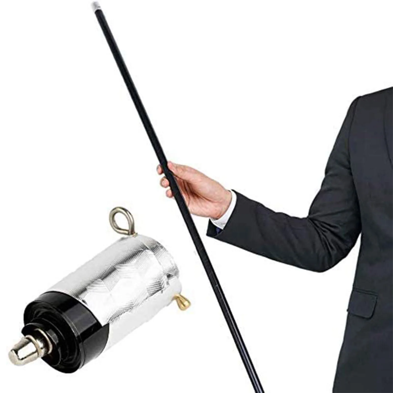 

Funny Decompression Walking Stick Prop Toy Metal Appearing Cane Pocket Staff Magic Wand Stage Close-up Magic Tricks Rod