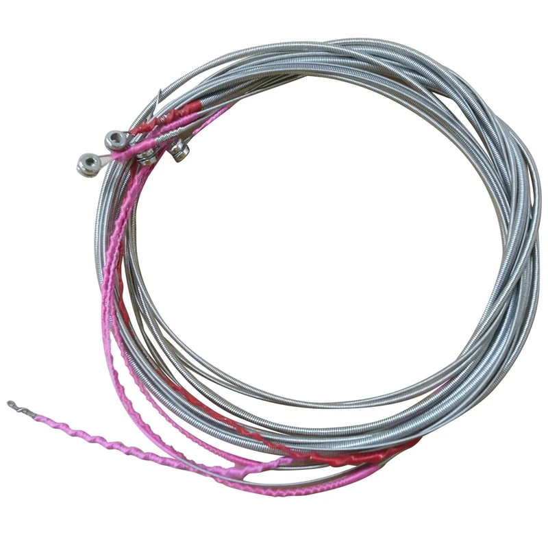 

5 шт./компл. Струны для электрической бас-гитары, 1,2 м, стальные струны, струны для гитары, 5 струн