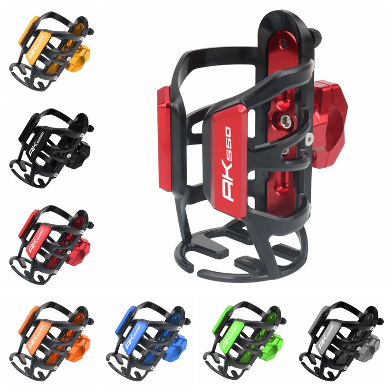 

Motorcycle CNC Beverage Water Drink Cup Bottle Rack Holder Mounted For KYMCO AK550 AK 550 2017-2022