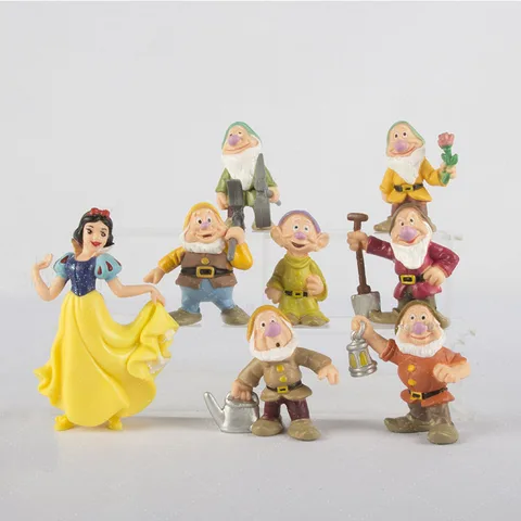 8 шт./набор, Детские игрушечные фигурки Принцессы Диснея