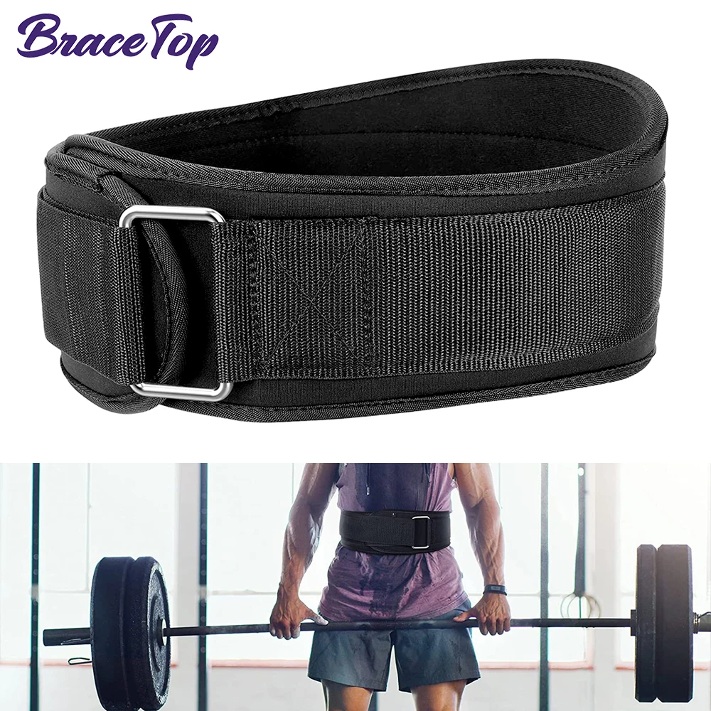 

BraceTop Sport Waist Brace Gym Weightlifting Belt Adjustable Waist Back Support Squat Dumbbell Barbell Deadlifts Training Fitnes