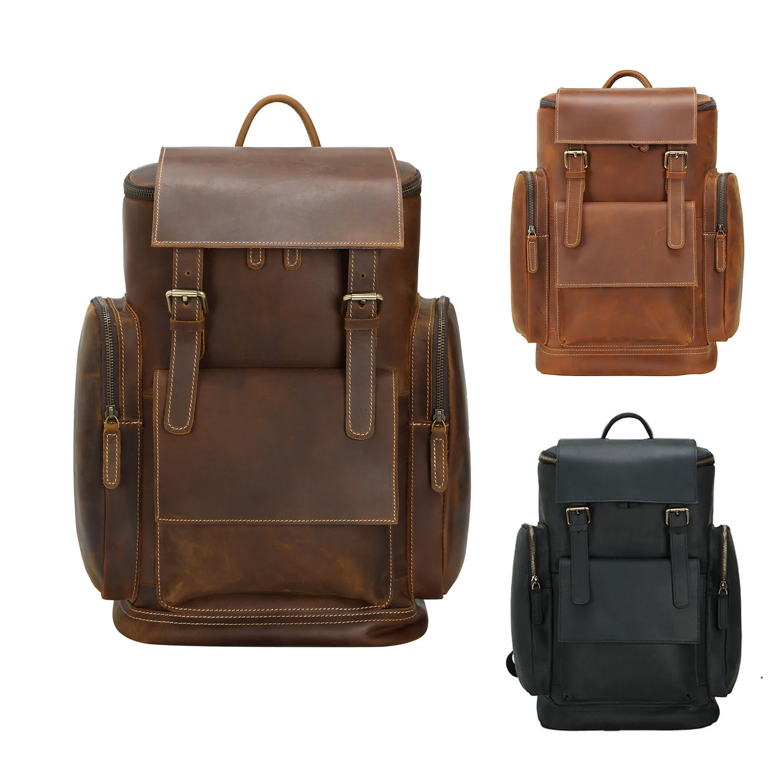 Винтажная дорожная сумка Crazy Horse с индивидуальным дизайном оригинальный рюкзак