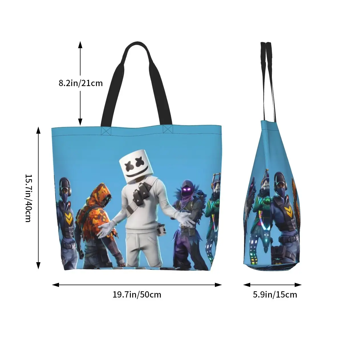 F-Fortnite Сумка-шоппер Женская сумка через плечо Повседневные женские сумки-тоут