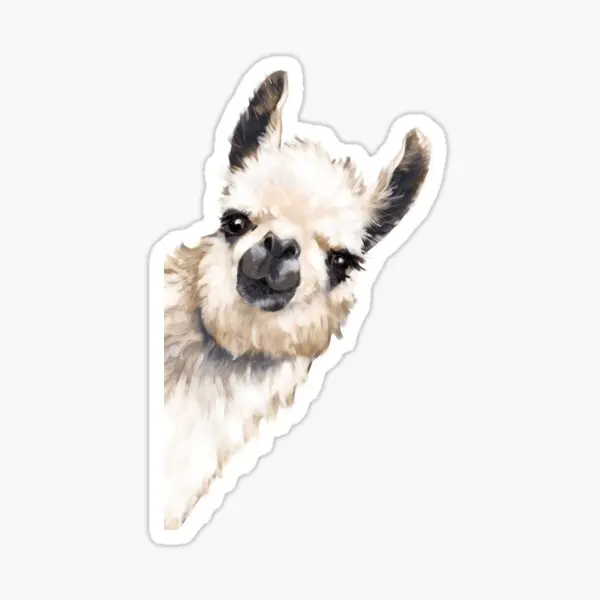 

Sneaky Llama 5PCS Stickers for Background Print Room Cartoon Stickers Car Funny Home Laptop Kid Luggage Window Living Room Wall
