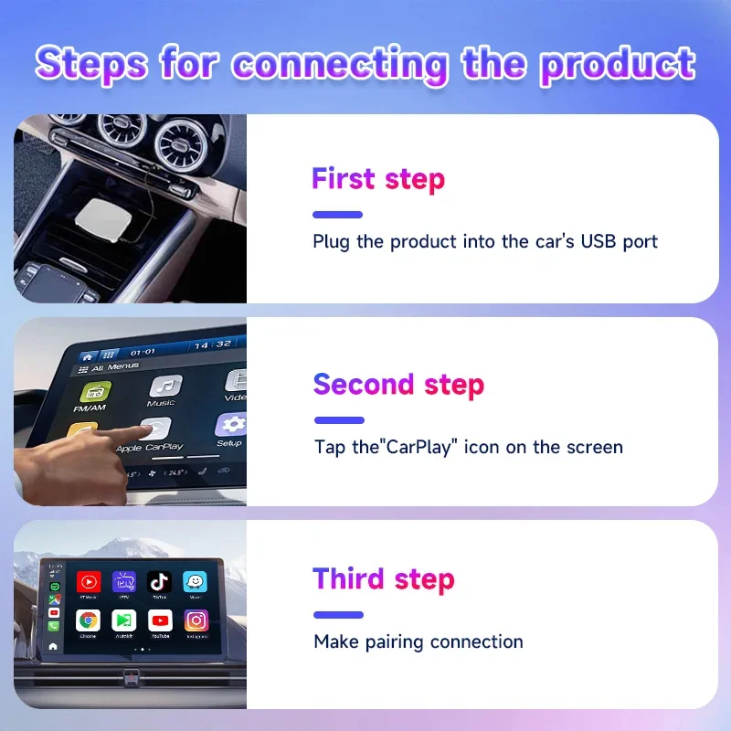 Carlinkit Tbox UHD: Автомобильный ТВ-бокс на чипе Port 6225, Android 13, 128 ГБ, беспроводной CarPlay, Android Auto, AI-бокс с SIM и TF слотами (art.: 3920d8e3dfd80) - 3920d8e3dfd80