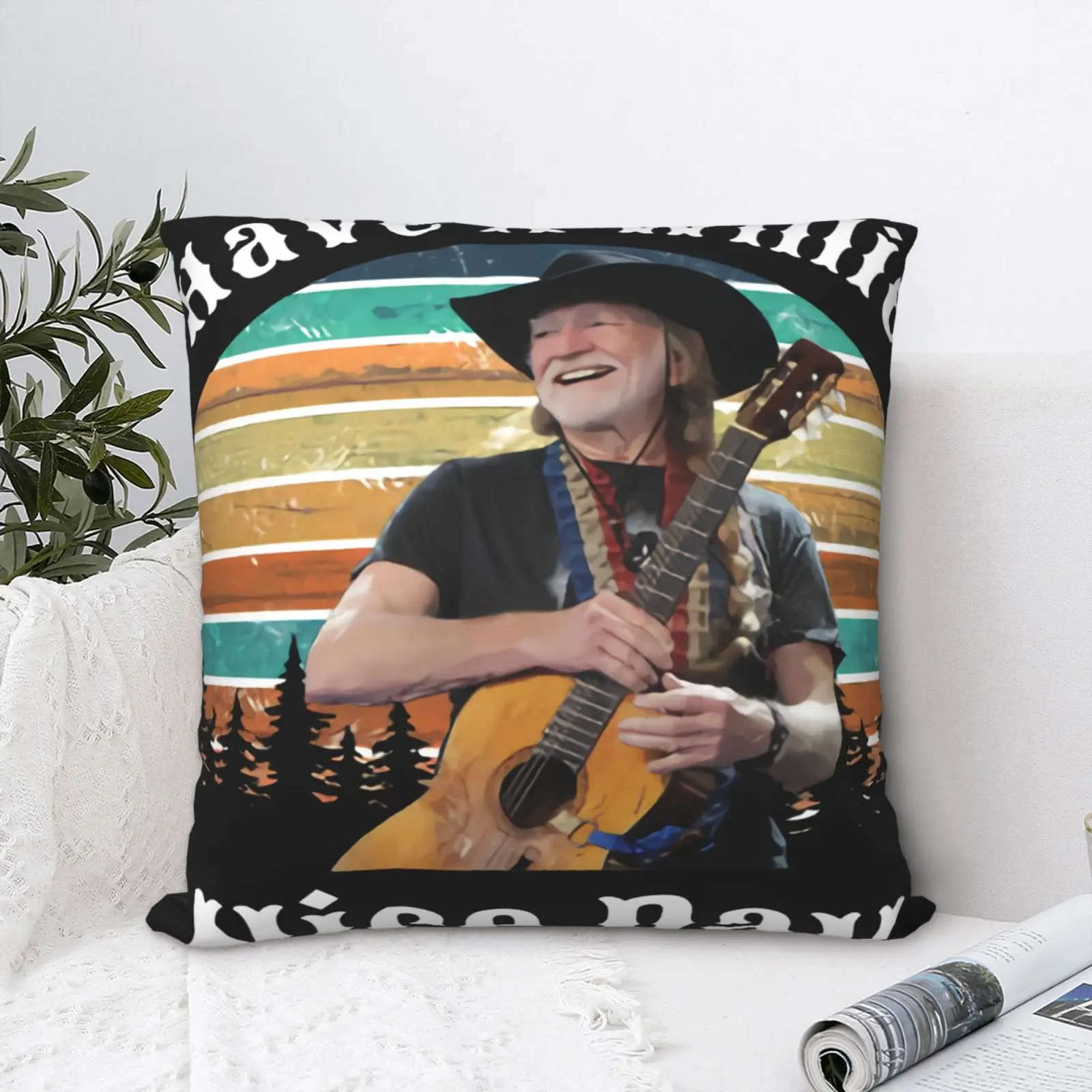 

Редкий Вилли Нельсон P523, чехол для подушки, персонализированная подушка, чехол для подушки, декоративный чехол для подушки