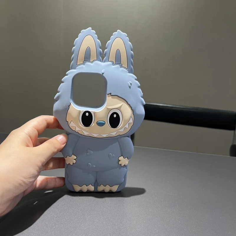 Для iPhone 15 promax 14 13 12 Pro Max чехол для телефона Labubu милый мультфильм Kawaii мягкий