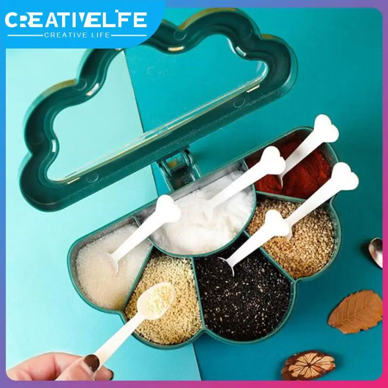 

Spice Rack Seasoning Organizer Box Condiment Container Moisture-proof Seasonings Tank Kitchen Herb Spice Tools Convenient