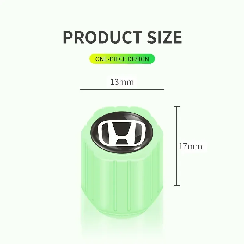 Автомобильная светящаяся крышка клапана для шин электромобиль Honda Civic Accord Pilot Fit Crv