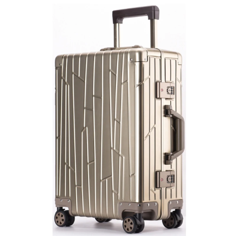 

Suitcase 20 inch Full Aluminum Carry on Travel Luggage Aluminum Trolley Luggage