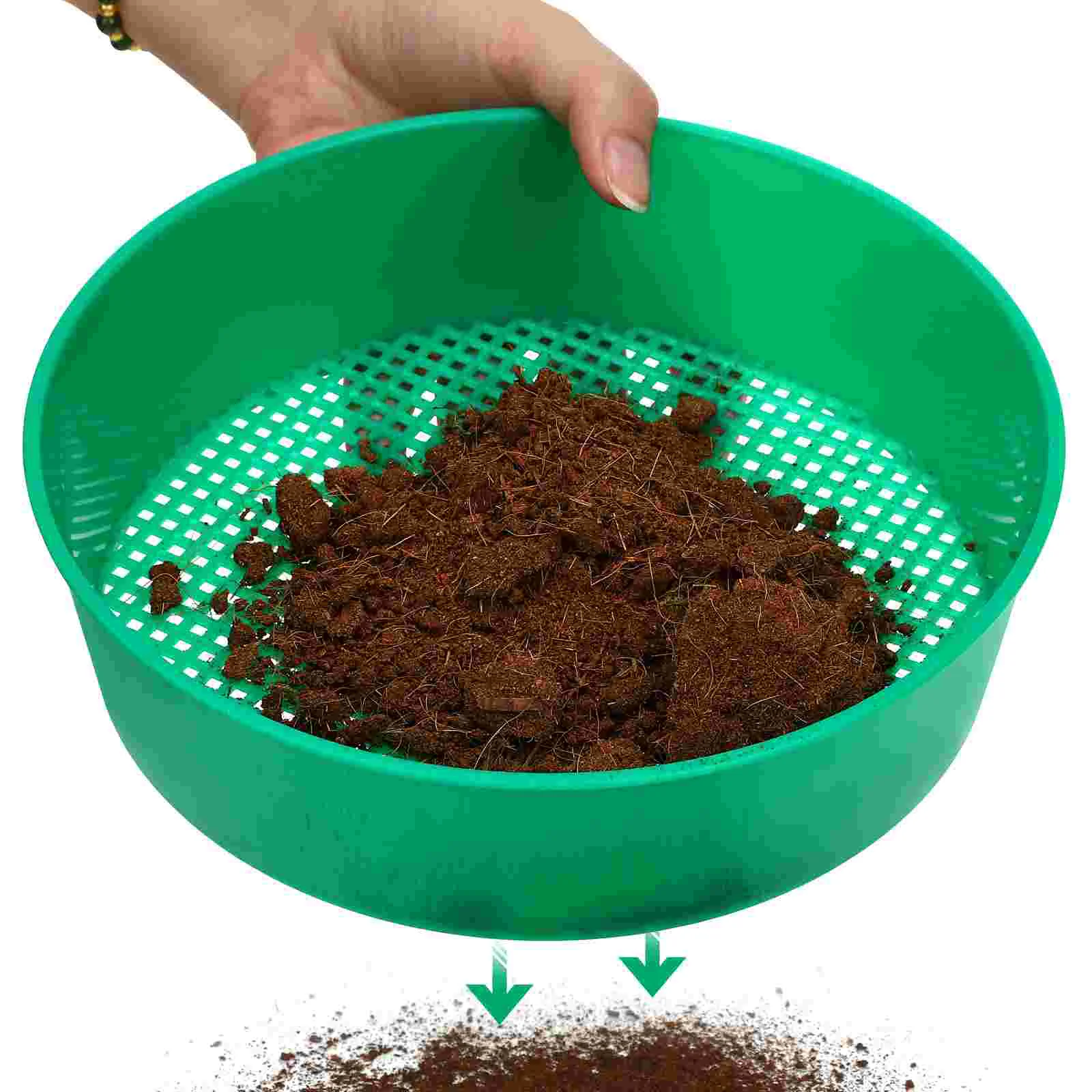 2 шт. сеялка инструмент круглое садовое сито для загадки каменное поднос компоста
