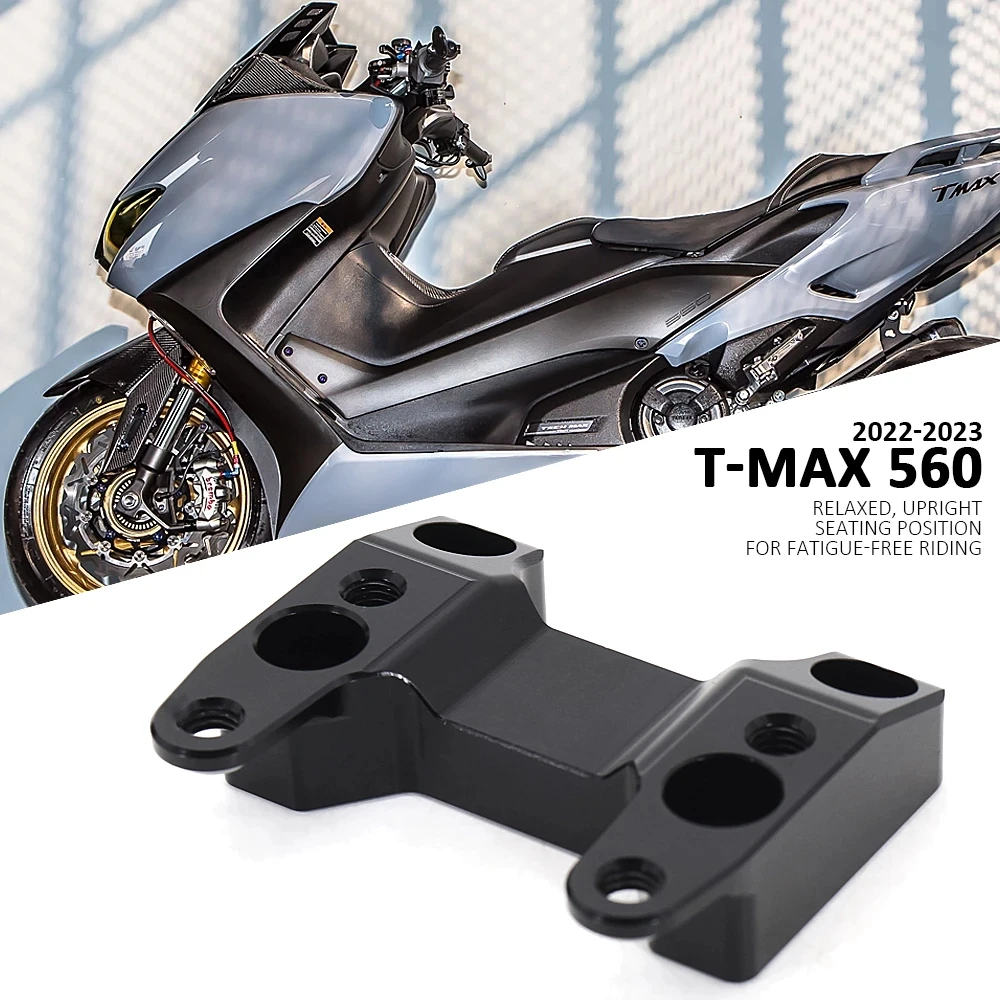

Handlebar Riser 2022 2023 Motorcycle CNC Handle Bar Raiser Extend Mount Clamp Adapter For Yamaha TMAX560 T-MAX560 T-max TMAX 560