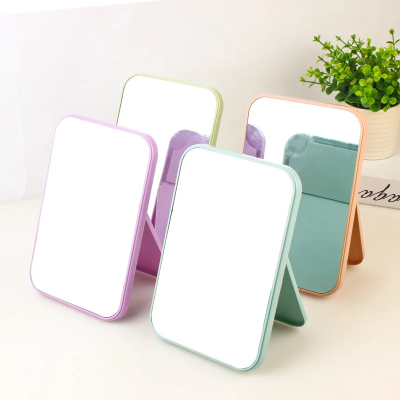 

Folding Mirror Desktop Vanity Mirror Large Cosmetic Portable Makeup Mirror Square Princess Mirror