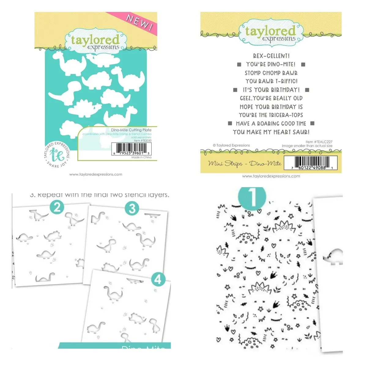 Мини-полоски металлические штампы и с изображением динозавра для скрапбукинга