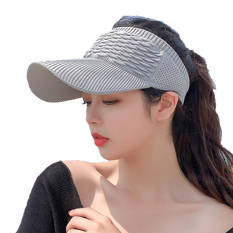 

Fashion Adult Cycling Cap Summer Hats Women Outdoor Tennis Baseball Sport Adjustable Sun Visors Golf Empty Top Caps