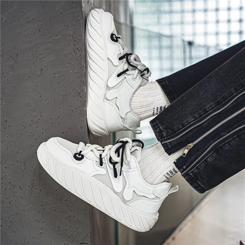 

Массивные кроссовки для мужчин и женщин, дизайнерская обувь для скейтборда, модная повседневная обувь из микрофибры, кожи/холста, дышащая обувь с увеличенной платформой