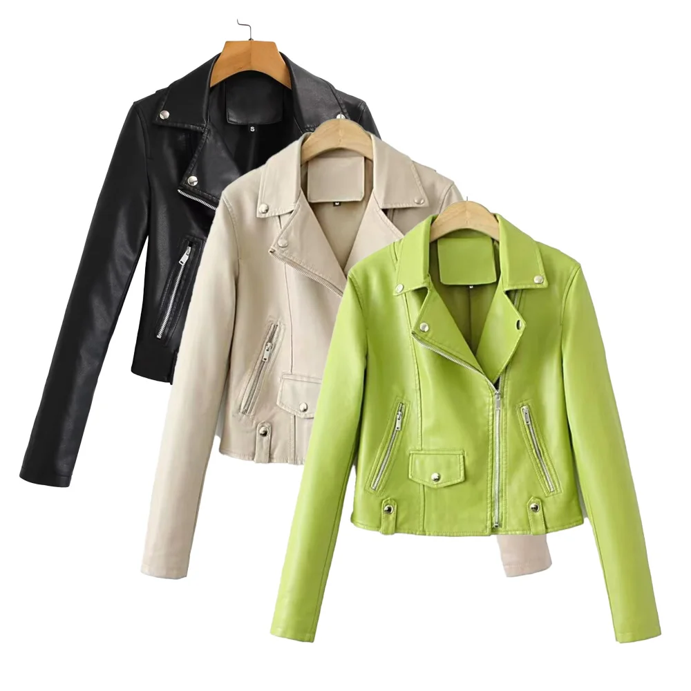 Осень/зима 2023 новая модная женская одежда откидной воротник длинный рукав