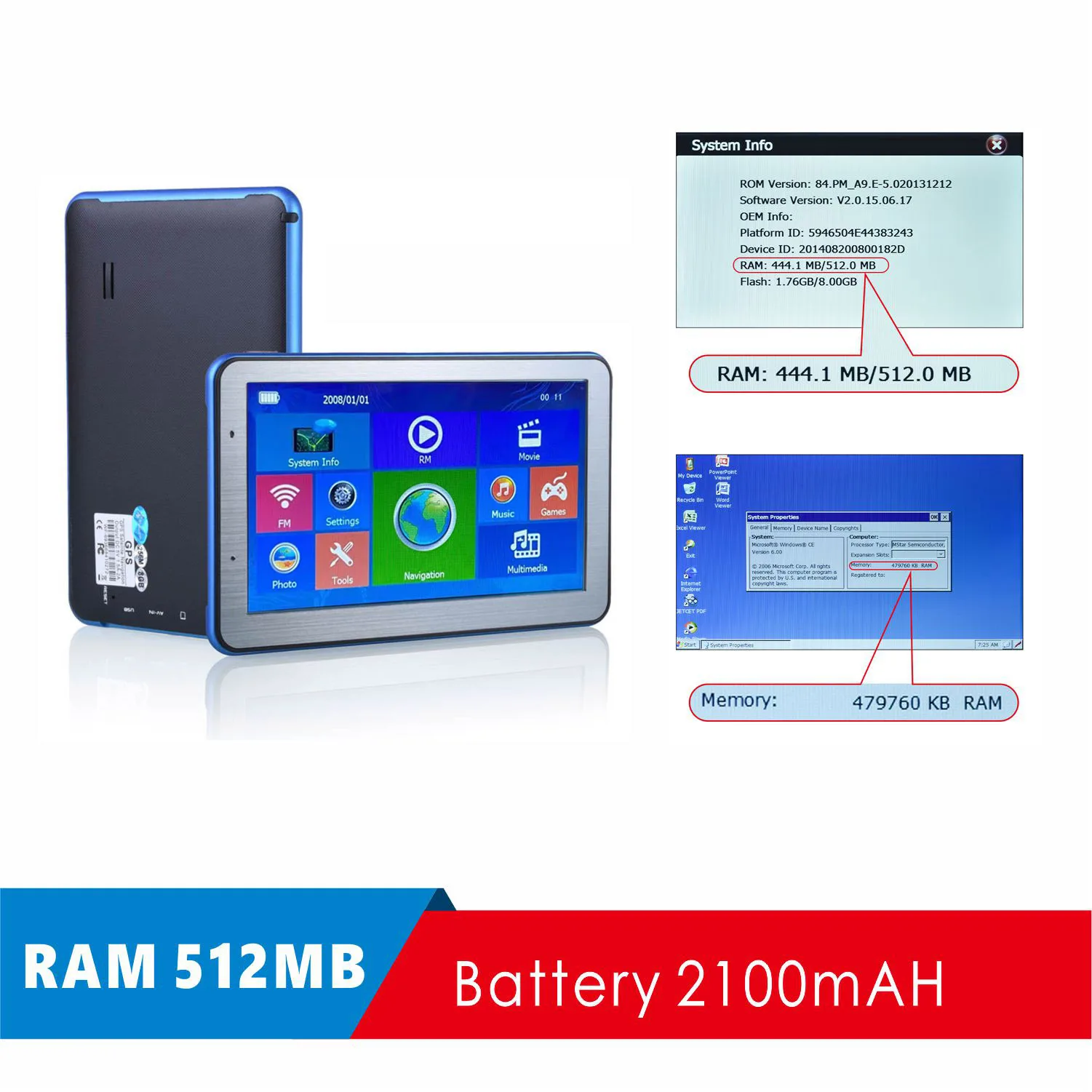 

712 + Автомобильная GPS-навигация, 7-дюймовый сенсорный экран, 512M + 8G FM, голосовые подсказки, Карта Европы и России, бесплатные обновления, GPS-навигаторы для грузовиков