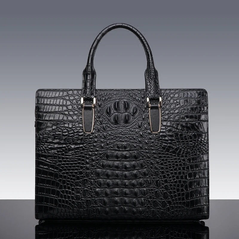 Password Bag Men's Shoulder Bag Men's Bag Genuine Leather Fashion Briefcase Men's Handbag Men's Cowhide Horizontal Tide