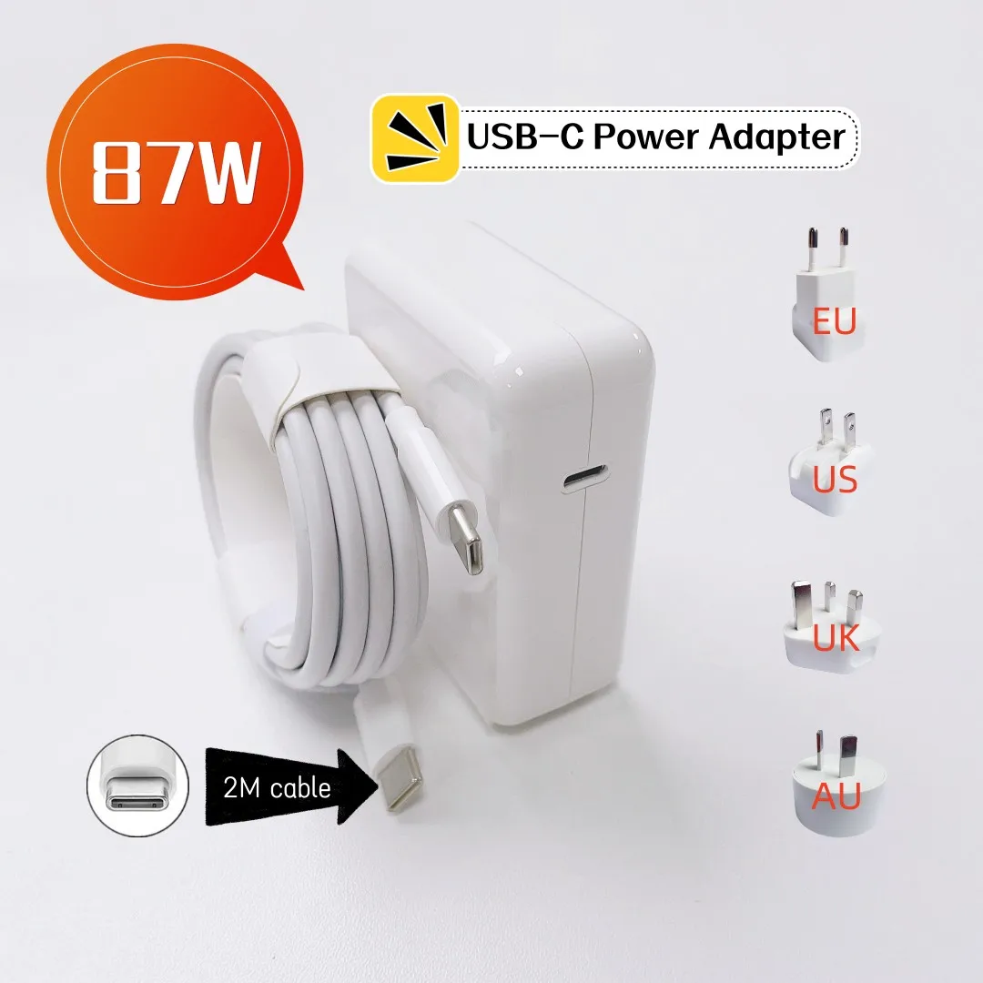 

Адаптер питания MagSaf * 2 для ноутбуков Apple Macbook Pro 15 дюймов M1 A1719 A1707 выпуска 2016-2020, 87 Вт, PD, USB-C, быстрая зарядка