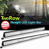 fi lighting led light bar 2rows 13 21 32 42 52in 300w 12v 24v offroad spot led work light for car 4wd truck suv atv 4x4