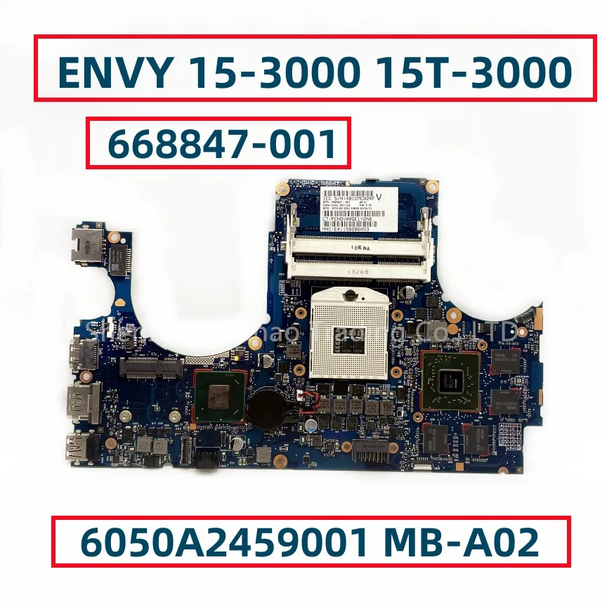 Материнская плата для ноутбука HP ENVY 15-668847 15T-3000 668847-501 668847-601 3000