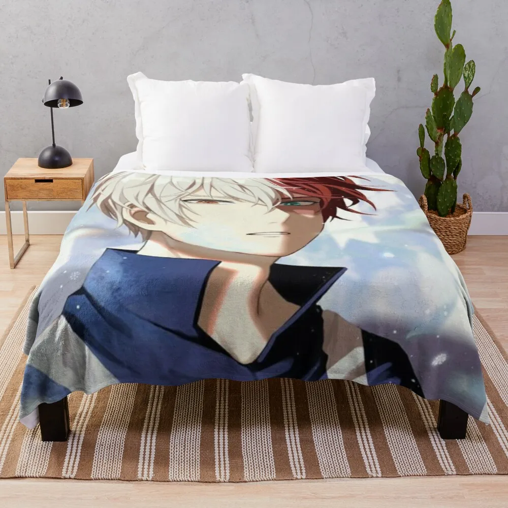 

Shoto Todoroki Bed Blanket Fleece Blanket Vintage Summer Blanket Throw Blankets